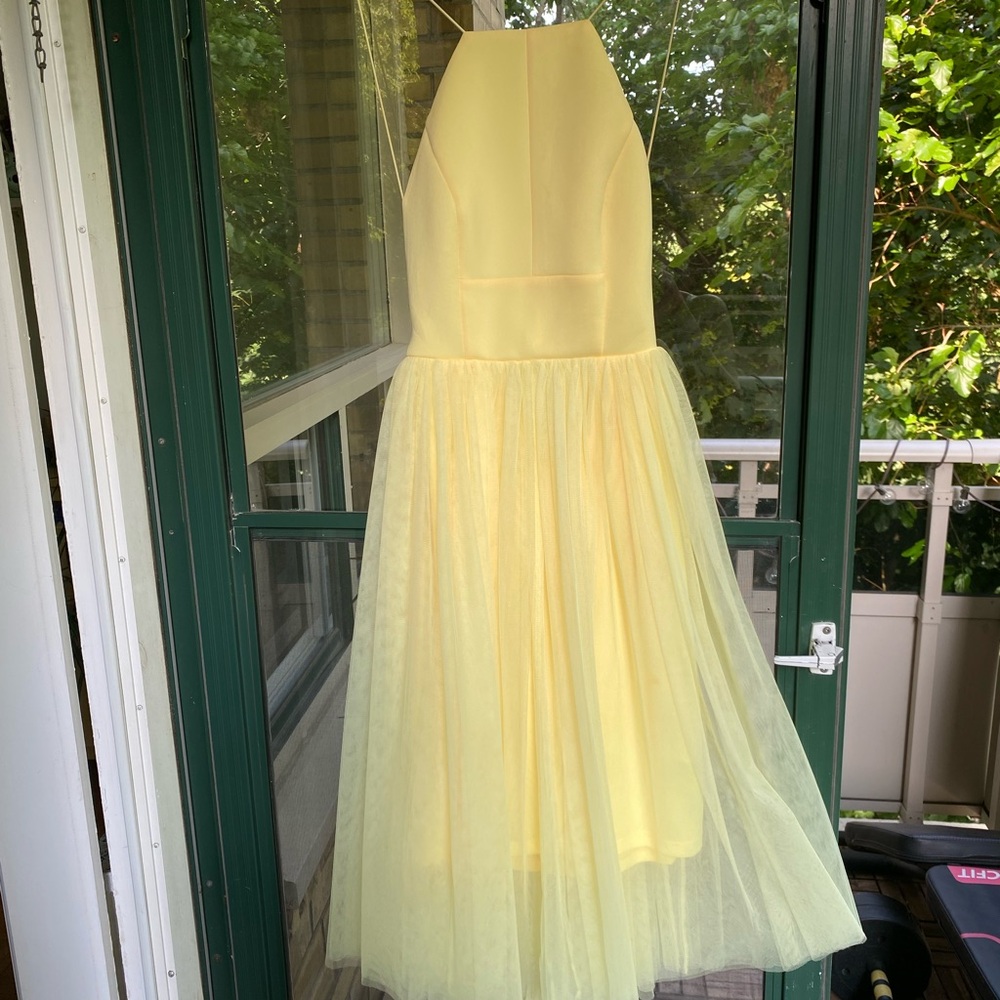 ASOS Yellow Halter Sundress